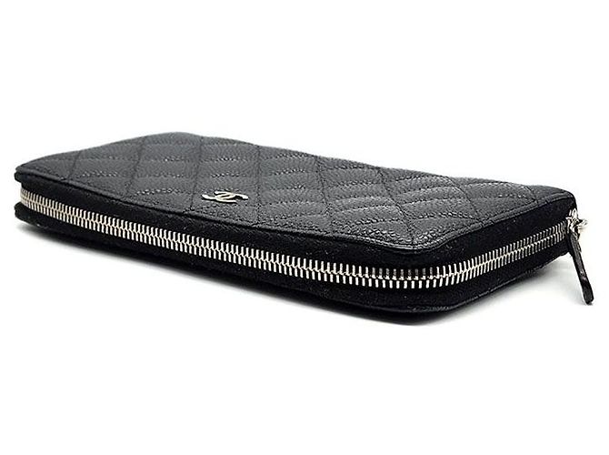 Chanel Caviar Long Wallet Schwarz - Ansicht 3