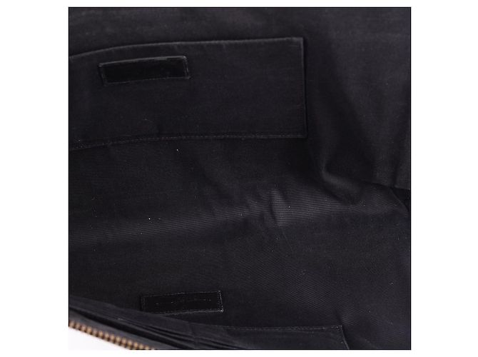 Saint Laurent Clutch Grande Camouflage Nero - vista 10