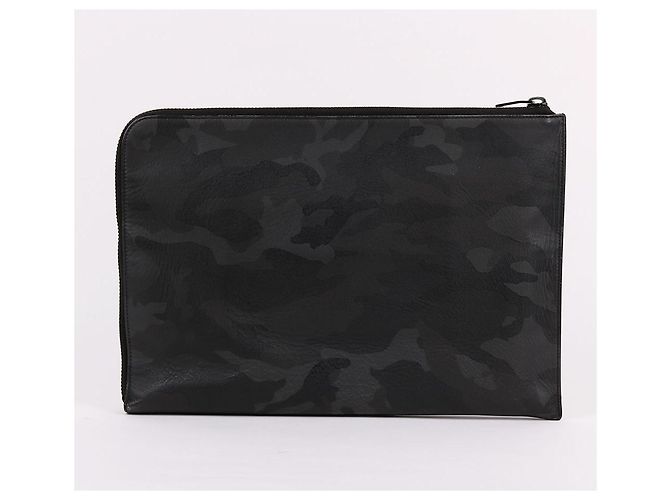 Saint Laurent Clutch Grande Camouflage Nero - vista 4