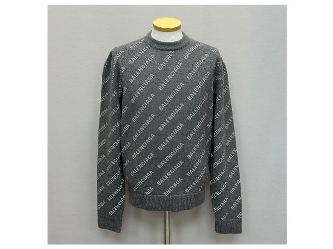 Balenciaga Strick mit Mini-Allover-Logo Mehrfarben - Ansicht 2