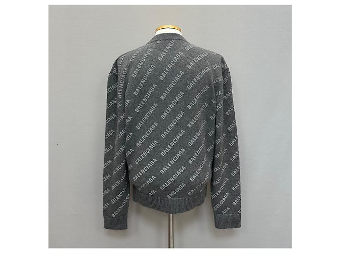 Balenciaga Strick mit Mini-Allover-Logo Mehrfarben - Ansicht 3