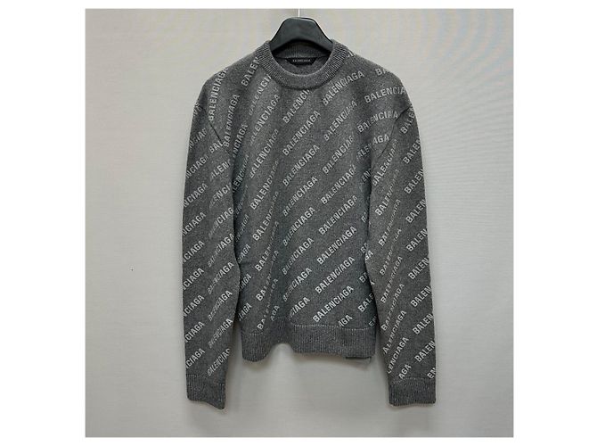 Balenciaga Strick mit Mini-Allover-Logo Mehrfarben - Ansicht 4