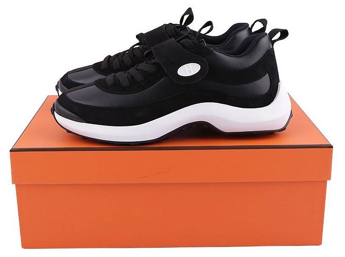 Hermès Sneakers Loop da donna Nero - vista 11