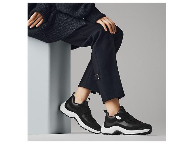 Hermès Sneakers Loop da donna Nero - vista 5