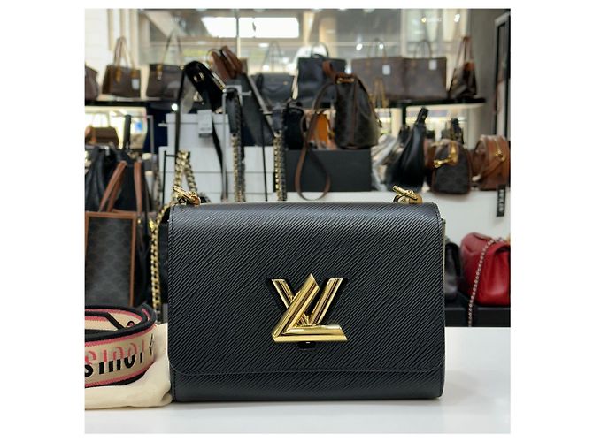 Louis Vuitton Twist MM Handtasche Schwarz - Ansicht 3