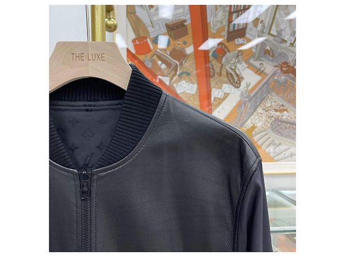 Louis Vuitton Leather Technical Reversible Jacket Black - view 3