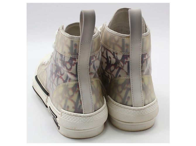 Dior Sneakers alte in tela Oblique Blu - vista 5