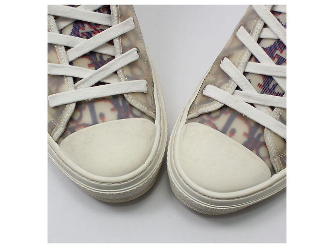 Dior Sneakers alte in tela Oblique Blu - vista 7