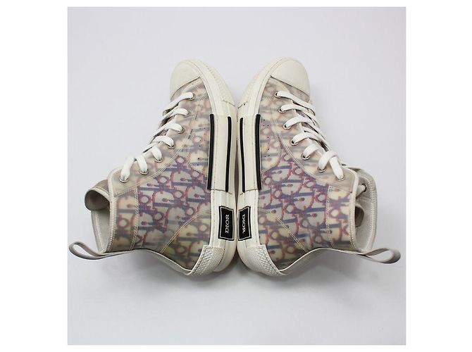 Dior Sneakers alte in tela Oblique Blu - vista 9