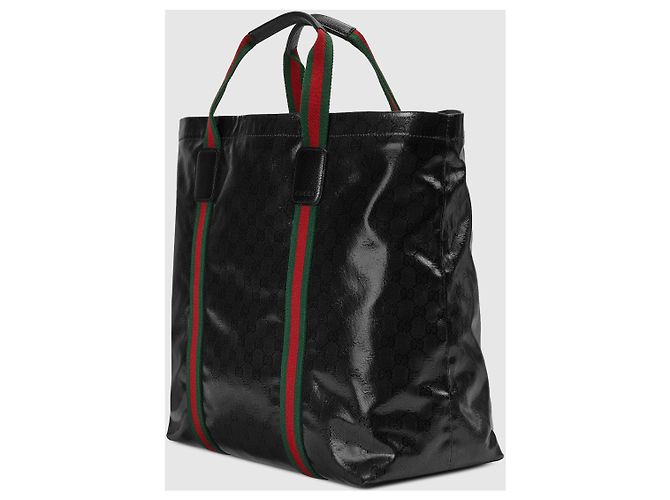 Gucci Borsa Tote GG Crystal nera Nero - vista 4
