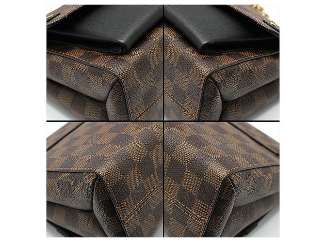 Louis Vuitton Borsa a tracolla Damier Ebene Babyn PM Marrone - vista 10