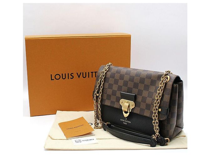 Louis Vuitton Borsa a tracolla Damier Ebene Babyn PM Marrone - vista 2