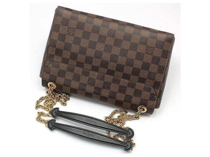 Louis Vuitton Borsa a tracolla Damier Ebene Babyn PM Marrone - vista 4