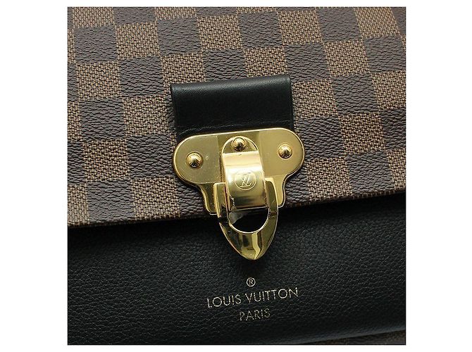 Louis Vuitton Borsa a tracolla Damier Ebene Babyn PM Marrone - vista 6