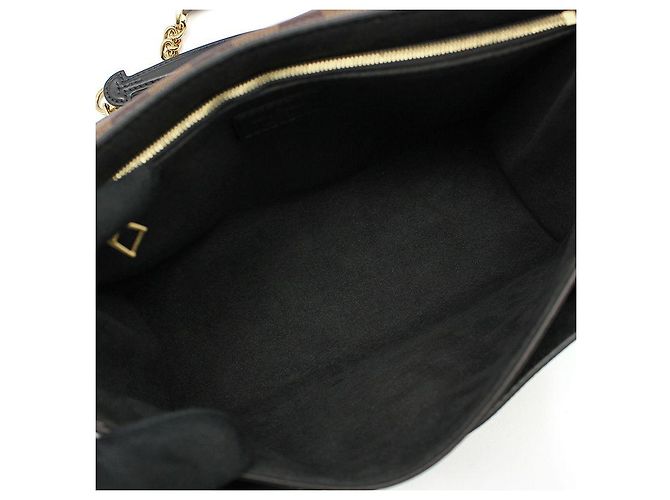 Louis Vuitton Borsa a tracolla Damier Ebene Babyn PM Marrone - vista 9