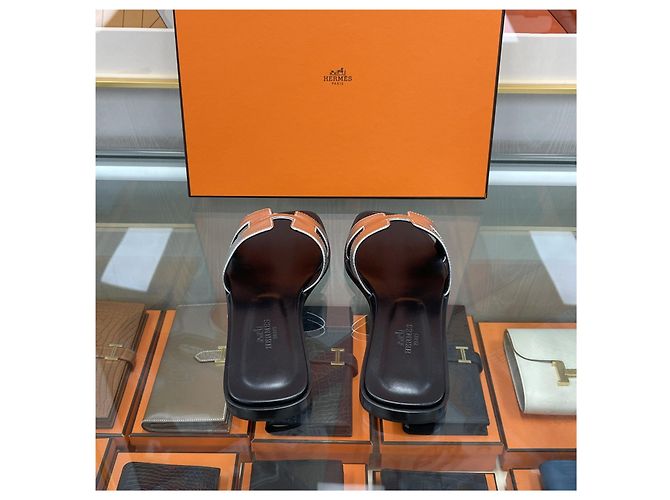 Hermès Sandali e ciabatte Oran da donna Argento Multicolore - vista 5