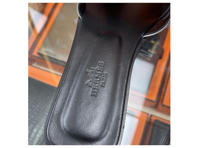 Hermès Sandali e ciabatte Oran da donna Argento Multicolore - vista 6