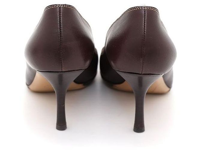 Gucci Leder-Schuhe mit GG-Logo Braun - Ansicht 4