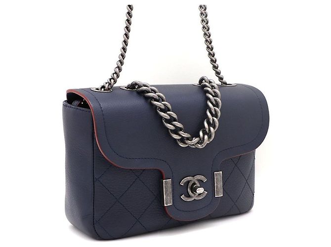 Borsa Tote e Borsa a tracolla Chanel CC Chain Blu - vista 2