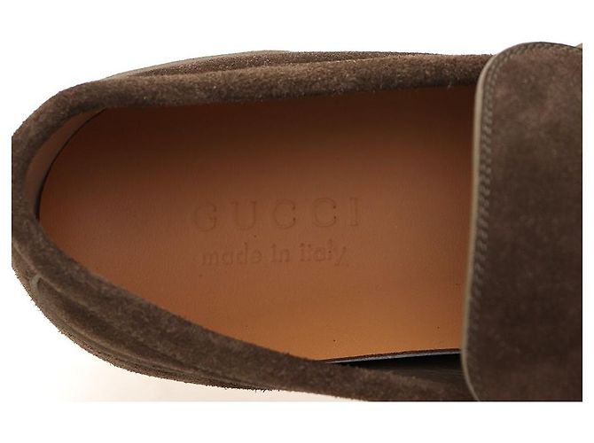 Gucci Mocassini da uomo in scamosciato con morsetto - vista 7