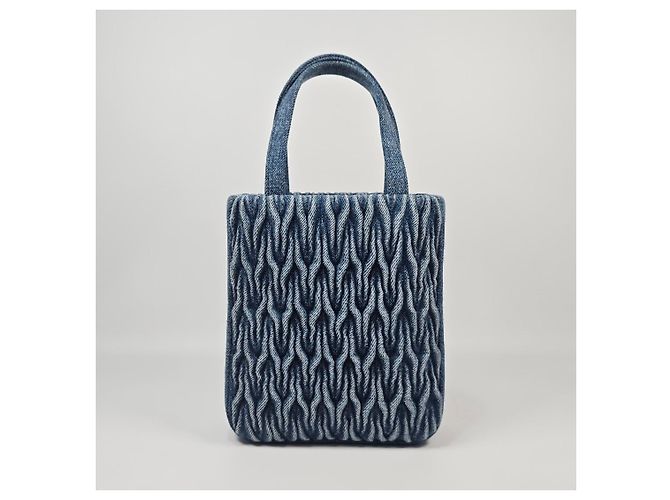 Borsa Tote Matreuse Logo Denim Chain di Miu Miu Multicolore - vista 5