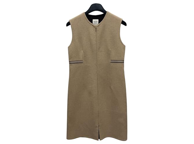 Hermès Cashmere-Weste mit Reißverschluss Braun - Ansicht 2