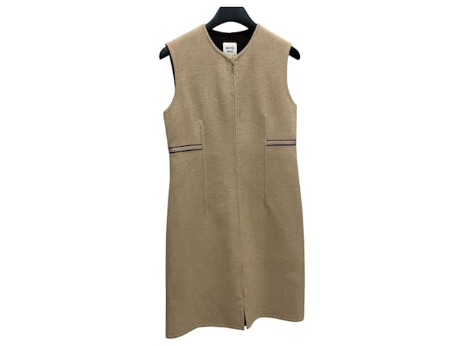 Hermès Cashmere-Weste mit Reißverschluss Braun - Ansicht 3