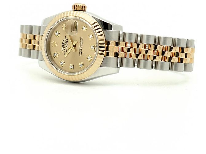Rolex Datejust Damen Combi Uhr mit Original Diamanten Garantie Golden - Ansicht 20