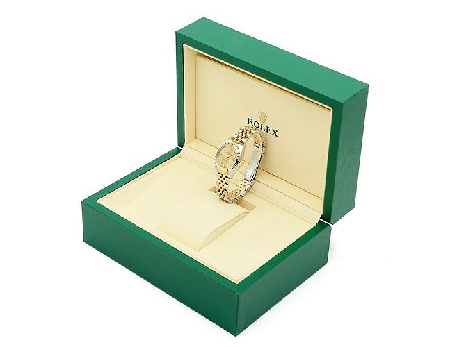Rolex Datejust Damen Combi Uhr mit Original Diamanten Garantie Golden - Ansicht 24