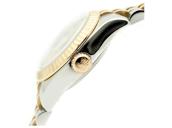 Rolex Datejust Damen Combi Uhr mit Original Diamanten Garantie Golden - Ansicht 9