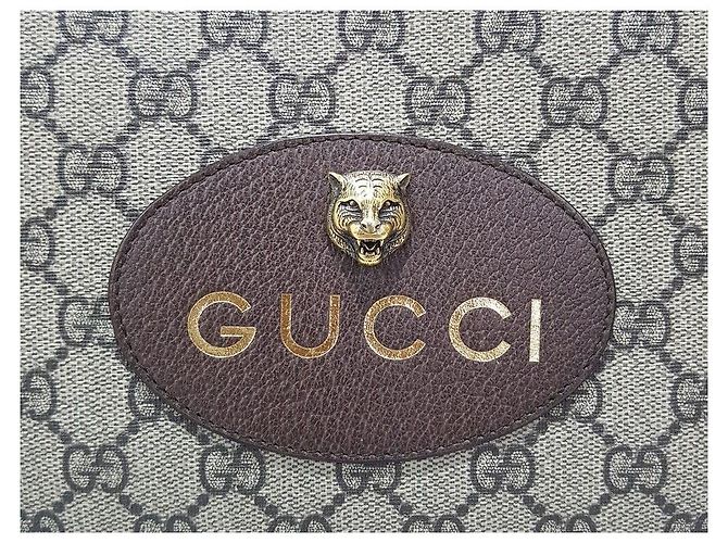 Gucci Pochette GG Supreme Neo Vintage Marron - vue 2
