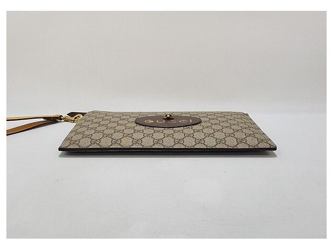 Gucci Pochette GG Supreme Neo Vintage Marron - vue 4