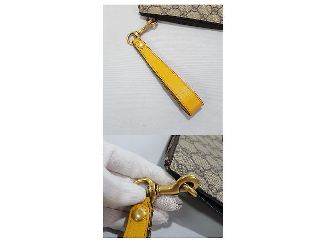 Gucci Pochette GG Supreme Neo Vintage Marron - vue 6