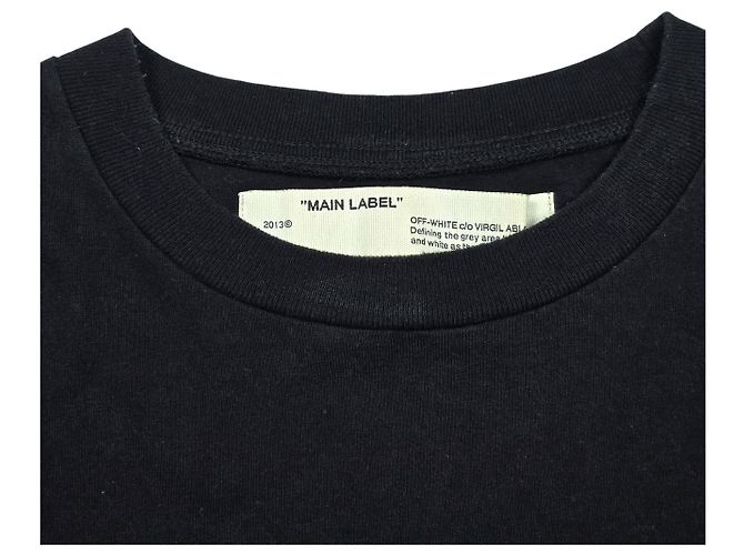 Off White Tape Arrow Kurzarm-T-Shirt Schwarz - Ansicht 5