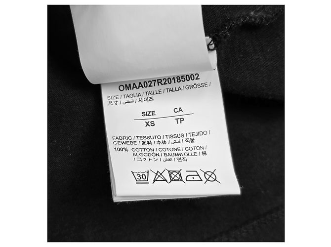 Off White Tape Arrow Kurzarm-T-Shirt Schwarz - Ansicht 6