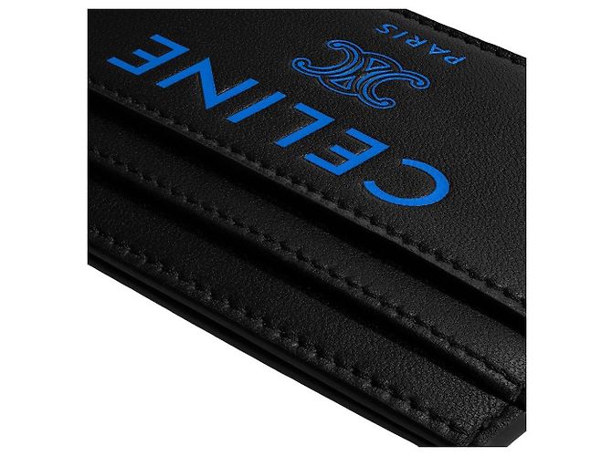 Céline Card Holder Smooth Lambskin Black Ultra Blue - view 3