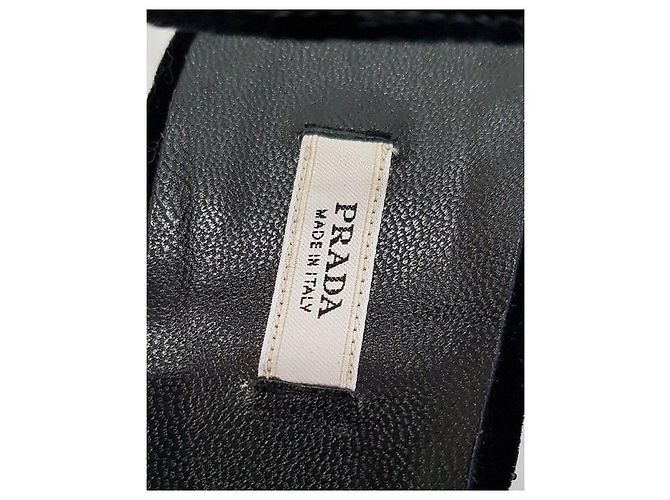 Prada Scarpa con zeppa in velluto e cristalli Multicolore - vista 8