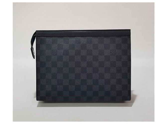 Louis Vuitton Pochette Voyage MM Damier Graphite Nero - vista 5