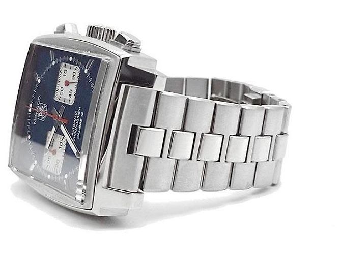 Tag Heuer Monaco Chrono Steel Uhr Silber - Ansicht 2