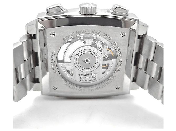 Tag Heuer Monaco Chrono Steel Uhr Silber - Ansicht 5