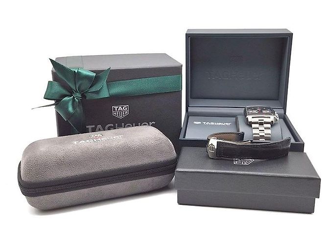 Tag Heuer Monaco Chrono Steel Uhr Silber - Ansicht 7