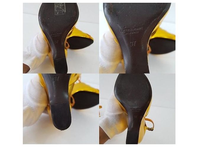 Bottega Veneta Zeppa dorata - vista 3
