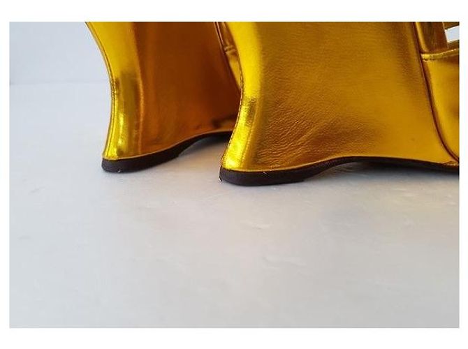Bottega Veneta Zeppa dorata - vista 5