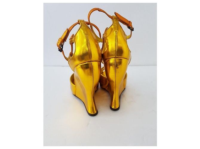 Bottega Veneta Zeppa dorata - vista 8