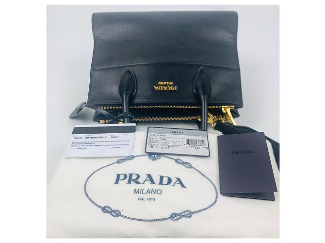 Prada Borsa City in pelle Saffiano Multicolore - vista 6