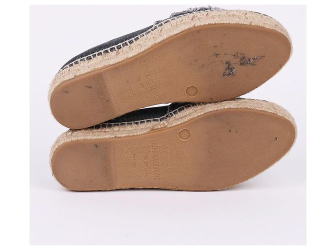 Zadig & Voltaire Slip-On in denim grigio da donna Marrone - vista 7