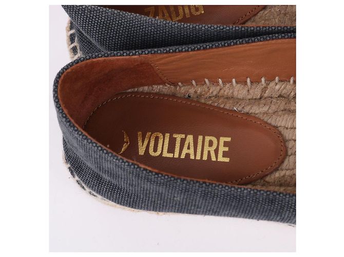 Zadig & Voltaire Slip-On in denim grigio da donna Marrone - vista 9