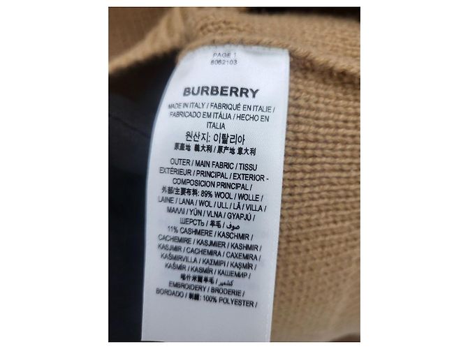 Burberry Suéter de lã e cashmere com brasão de folha de carvalho Multicor - vista 5