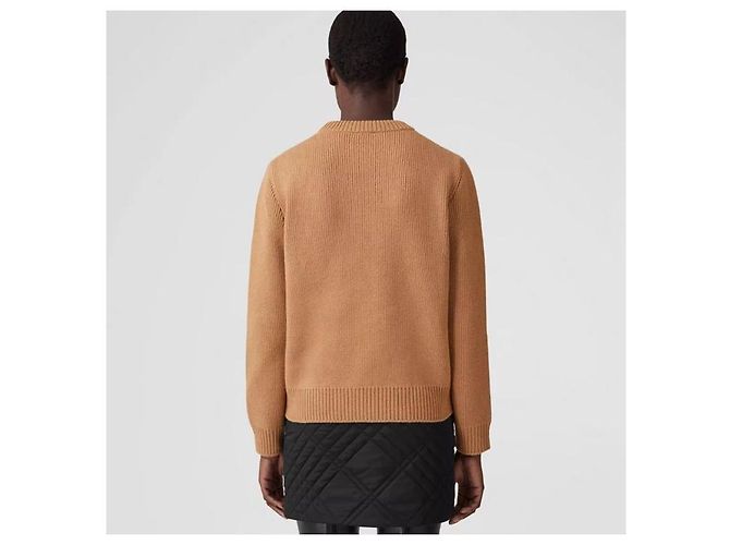 Burberry Suéter de lã e cashmere com brasão de folha de carvalho Multicor - vista 9