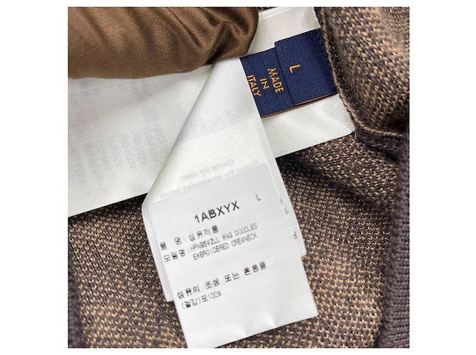 Louis Vuitton Crewneck aus Wolle mit Monogramm-Stickerei Schwarz - Ansicht 8